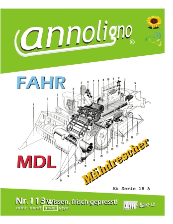 Fahr Mähdrescher Typ MDL - Bild- Ersatzteilliste mit Explosionszeichnungen - annoligno 113
